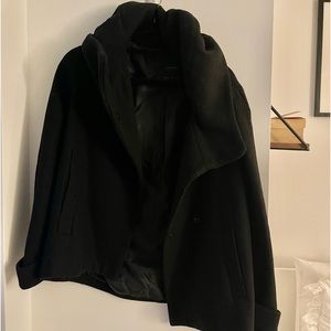 Zara Basic Outerwear - Hooded Wool Coat
